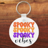 レトログルーヴィ不気味ビベスヴィンテージハロウィーン キーホルダー (正面)