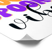 レトログルーヴィ不気味ビベスヴィンテージハロウィーン ポスター (角)