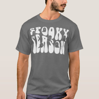 レトログルーヴィ不気味ーシーズンチークハロウィーン Tシャツ