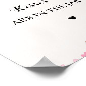 レトログルーヴィ何個のキスブライダルシャワーゲーム ポスター (角)