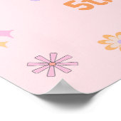 レトログルーヴィ幽霊ヒッパイハロウィーン誕生日 ポスター (角)