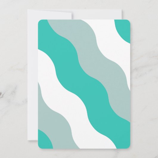 レトログルーヴィ男の赤ちゃんシャワー招待状 招待状 (裏面)