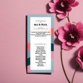 レトログルーヴィ結婚式 プログラムアカラフルジャーニー プログラム