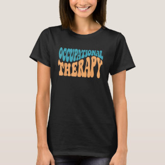 レトログルーヴィ職業セラピーOTセラピスト Tシャツ