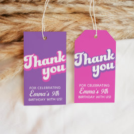 レトログルーヴィ誕生日サンキューギフトラベル ギフトタグ