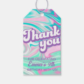 レトログルーヴィ誕生日サンキューギフトラベル ギフトタグ (正面)