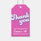 レトログルーヴィ誕生日サンキューギフトラベル ギフトタグ (正面)