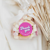 レトログルーヴィ誕生日サンキュービッグ ラウンドシール