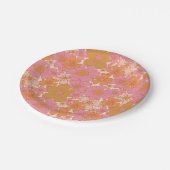 レトログルーヴィ鮮やかボホベビーイン開花 ペーパープレート (アングル)