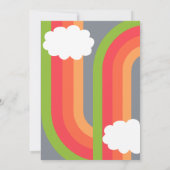 レトログルーヴィ10誕生日 招待状 (裏面)