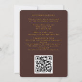 レトログルーヴィ70ズレインボーアーチタイポグラフィ結婚ズ 招待状 (裏面)