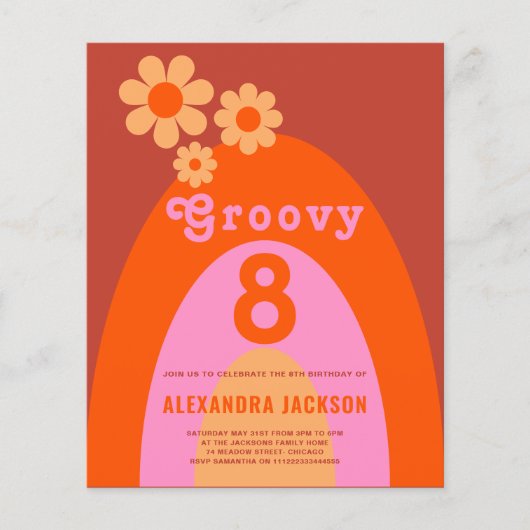 レトログルーヴィ8thバースデーパーティー予算 チラシ (正面)