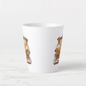 レトログルーヴィ |あなたは私のサンシャイン カフェラテマグ (正面)