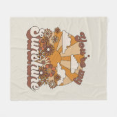 レトログルーヴィ |あなたは私のサンシャイン フリースブランケット (正面(横))