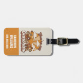 レトログルーヴィ |あなたは私のサンシャイン ラゲッジタグ (正面横)