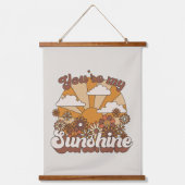 レトログルーヴィ |あなたは私のサンシャイン 吊り下げ型タペストリー (正面)