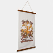 レトログルーヴィ |あなたは私のサンシャイン 吊り下げ型タペストリー (傾斜あり)