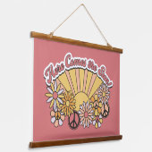 レトログルーヴィ |日来ヴィンテージ図 吊り下げ型タペストリー (傾斜あり)