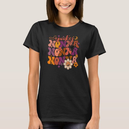 レトログルーヴ不気味ィノナファボラスノナハロウィー Tシャツ (正面)