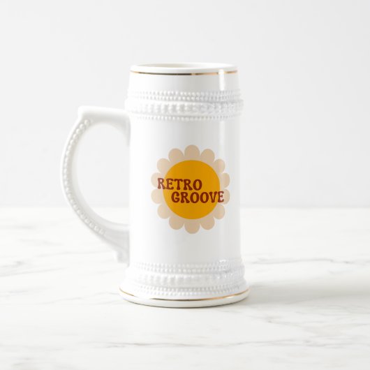 レトログルーヴ ビールジョッキ (左)