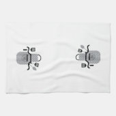 レトログレイ キッチンタオル (横)