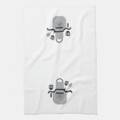 レトログレイ キッチンタオル (縦)