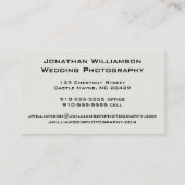 レトログレーカメラ写真名刺 名刺 (裏面)