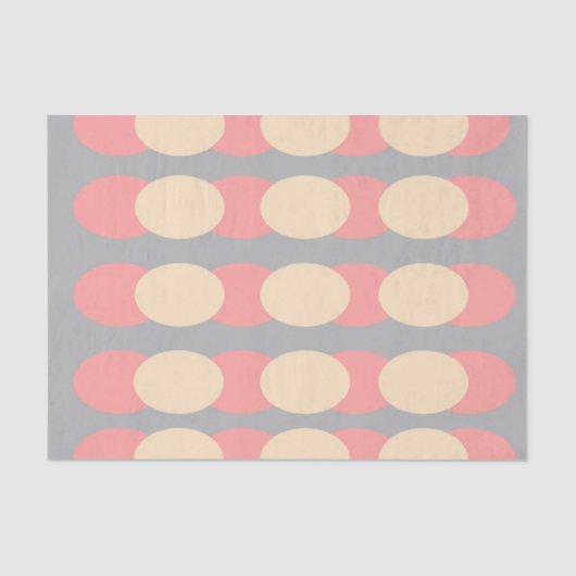 レトログレースポットプリントパターンティッシュペーパー 薄葉紙 (正面)