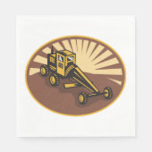 レトログレーダー スタンダードランチョンナプキン (正面)