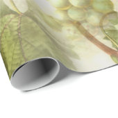 レトログレープパターンワイン愛好家 ラッピングペーパー (ロールコーナー)