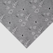 レトログレー漫画ブックパターン 薄葉紙 (詳細)