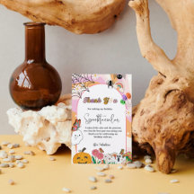 レトログロヴィハロウィーンの誕生日サンキューカード