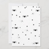 レトログロヴィハロウィーンの誕生日サンキューカード 案内状 (裏面)