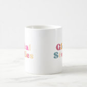 レトログローバル勉強Tシャツ コーヒーマグカップ (中央)