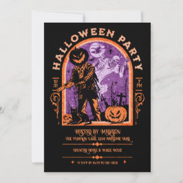 レトログール不気味ハロウィーン 招待状