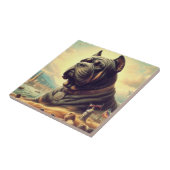 レトロケインコ絵を描ルソ タイル (側面)