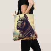 レトロケインコ絵を描ルソ トートバッグ (クローズアップ)