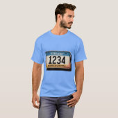 レトロケンタッキー州ナンバープレート オーバーサイズ Tシャツ (正面フル)