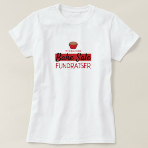 レトロケーキデザインチャリティベイクセールイベント Tシャツ