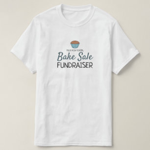 レトロケーキデザインチャリティベイクセールイベント Tシャツ