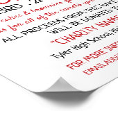 レトロケーキデザイン、チャリティベイクセールイベント広告 ポスター (角)