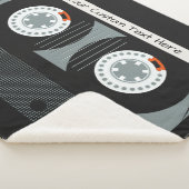 レトロケーゼットテープカスタム文字毛布 シェルパブランケット (3/4)