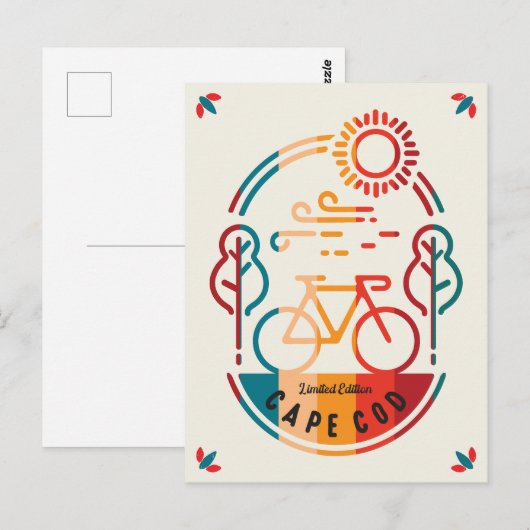 レトロケープコッドバイクトレイル ポストカード (正面/裏面)