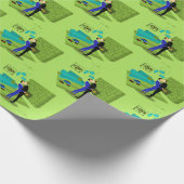 レトロゲイカップルのラブラッピング紙 ラッピングペーパー (角)