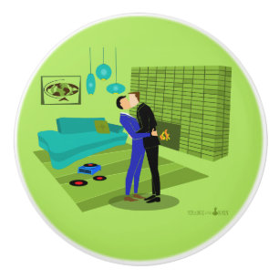 レトロゲイカップルインラブ セラミックノブ