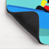 レトロゲイカップル視聴テレビマウスパッド マウスパッド (コーナー)