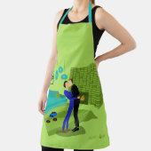 レトロゲイカップルinラブ エプロン (インサイチュ)