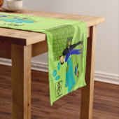 レトロゲイカップルinラブ ショートテーブルランナー (インサイチュ)