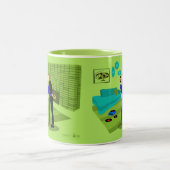 レトロゲイカップルinラブ ツートーンマグカップ (中央)