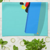 レトロゲイカップルTVキッチンタオルを見る キッチンタオル (折り畳み)